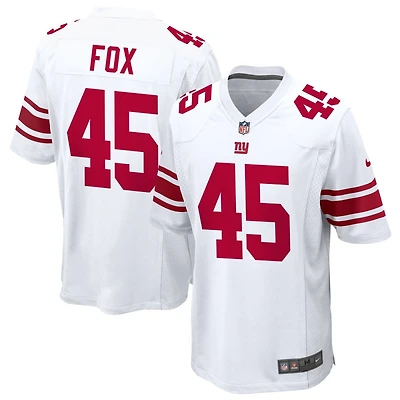 Tomon Fox Men's Nike White New York Giants Custom Game Jersey