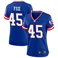 Tomon Fox Women's Nike Royal New York Giants Classic Custom Game Jersey