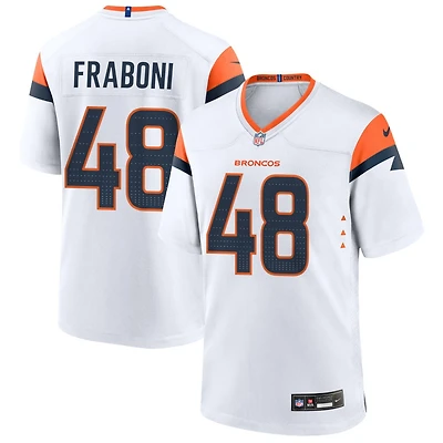 Mitchell Fraboni Men's Nike  White Denver Broncos Mile High Collection Custom Game Jersey