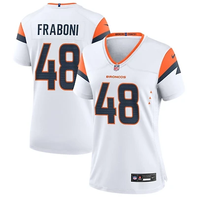 Mitchell Fraboni Women's Nike  White Denver Broncos Mile High Collection Custom Game Jersey