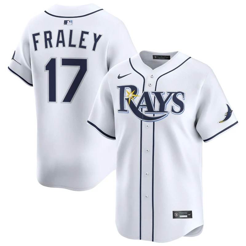 Jake Fraley Men's Nike White Tampa Bay Rays Home Limited Custom Jersey
