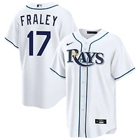 Jake Fraley Men's Nike  White Tampa Bay Rays Home Custom Replica Jersey