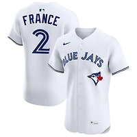 Ty France Men's Nike White Toronto Blue Jays Home Elite Custom Jersey