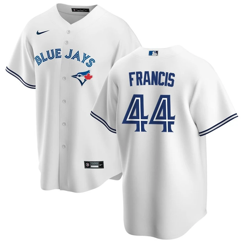Bowden Francis Men's Nike White Toronto Blue Jays Home Replica Custom Jersey