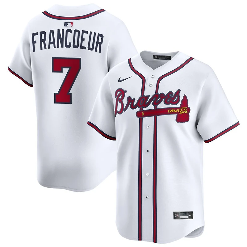 Jeff Francoeur Men's Nike White Atlanta Braves Home Limited Pick-A-Player Retired Roster Jersey