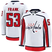 Ethen Frank Men's Fanatics White Washington Capitals Away Premium Custom Jersey