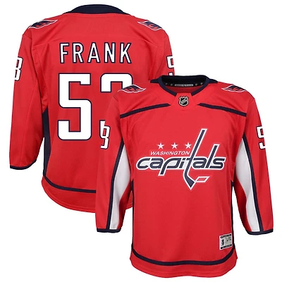 Ethen Frank Youth Red Washington Capitals Home Custom Premier Jersey