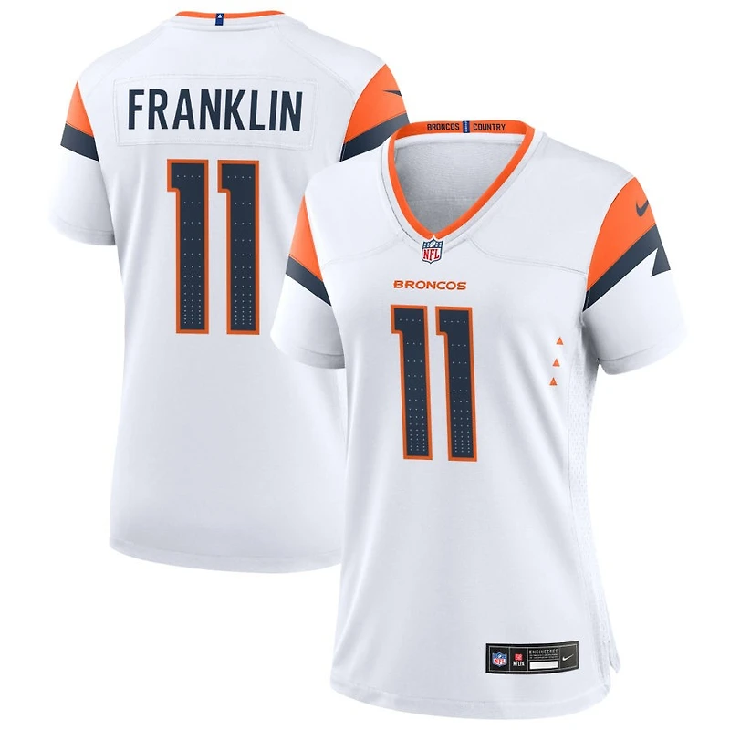 Troy Franklin Women's Nike White Denver Broncos Mile High Collection Custom Game Jersey
