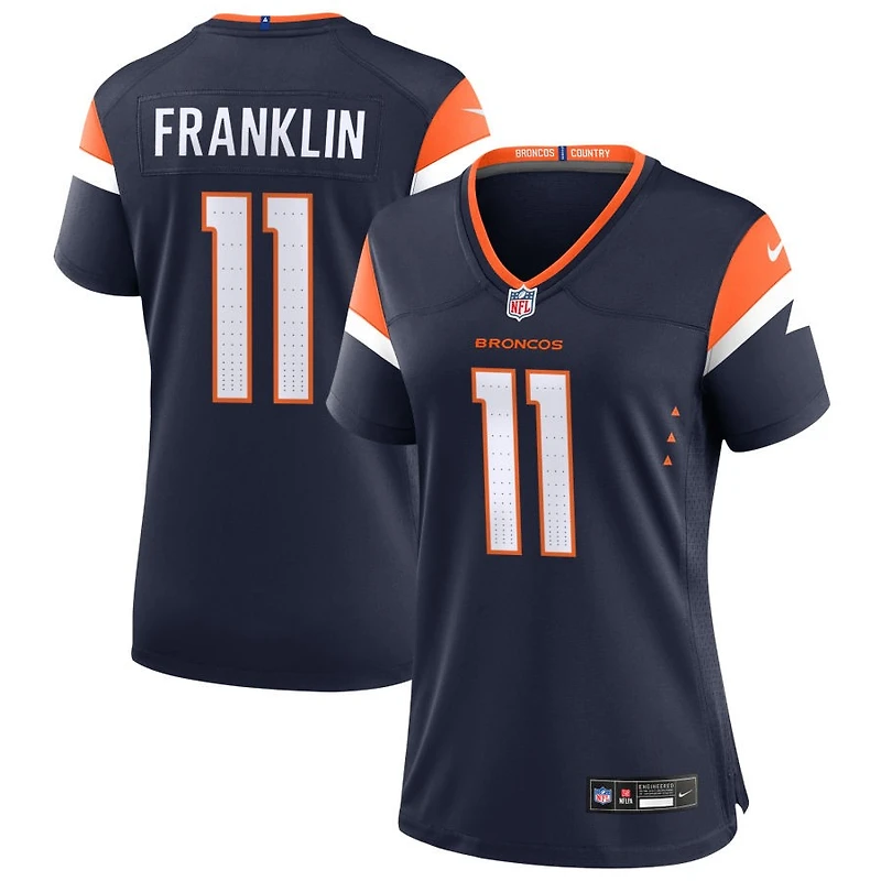 Troy Franklin Women's Nike  Navy Denver Broncos Alternate Mile High Collection Custom Game Jersey