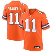 Troy Franklin Men's Nike Orange Denver Broncos Mile High Collection 1977 Throwback Custom Game Jersey