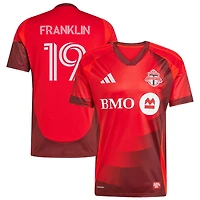 Kobe Franklin Men's adidas  Red Toronto FC 2025 Club Kit Replica Custom Jersey