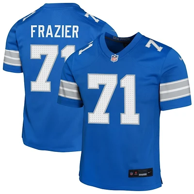 Miles Frazier Youth Nike Blue Detroit Lions Custom Game Jersey