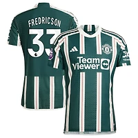 Tyler Fredricson Men's adidas  Green Manchester United 2023/24 Away Authentic Custom Jersey