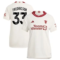 Tyler Fredricson Women's adidas  White Manchester United 2023/24 Third Replica Custom Jersey