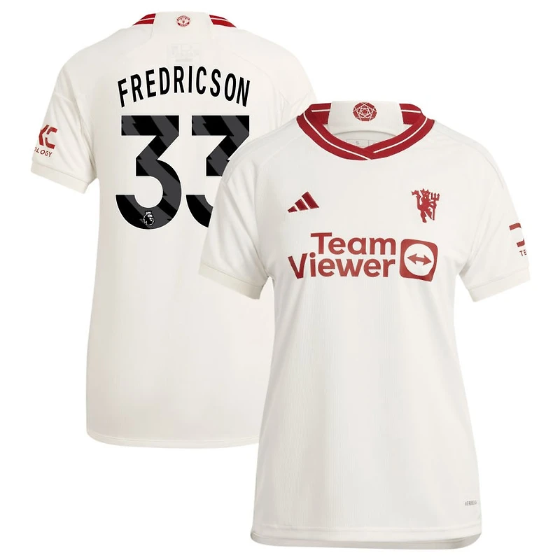 Tyler Fredricson Women's adidas White Manchester United 2023/24 Third Replica Custom Jersey