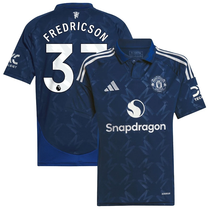 Tyler Fredricson Youth adidas Navy Manchester United 2024/25 Replica Custom Jersey