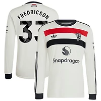 Tyler Fredricson Men's adidas Originals  Cream Manchester United 2024/25 Third Custom Replica Long Sleeve Jersey