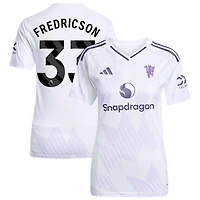 Tyler Fredricson Women's adidas White Manchester United 2025/26 Away Replica Custom Jersey