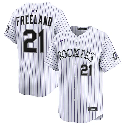 Kyle Freeland Men's Nike White Colorado Rockies Home Limited Custom Jersey
