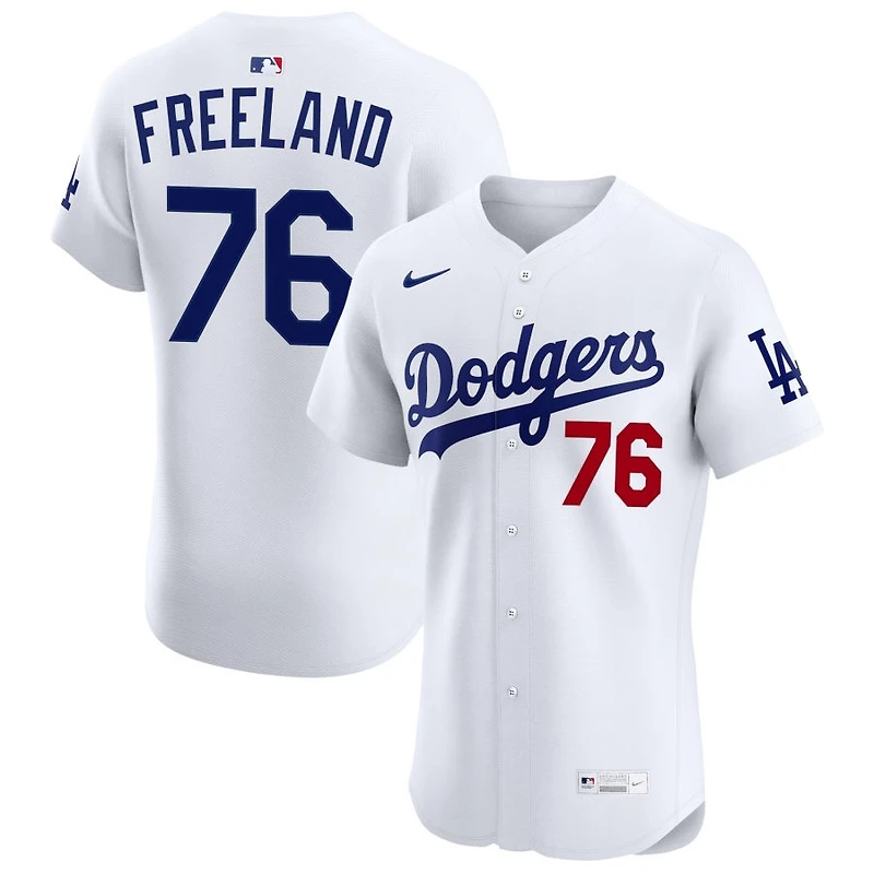 Alex Freeland Men's Nike White Los Angeles Dodgers Home Elite Custom Jersey