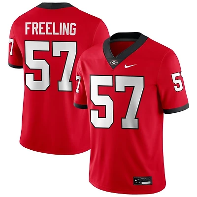 Monroe Freeling Men's Nike Red Georgia Bulldogs NIL Pick-A-Player Game Jersey