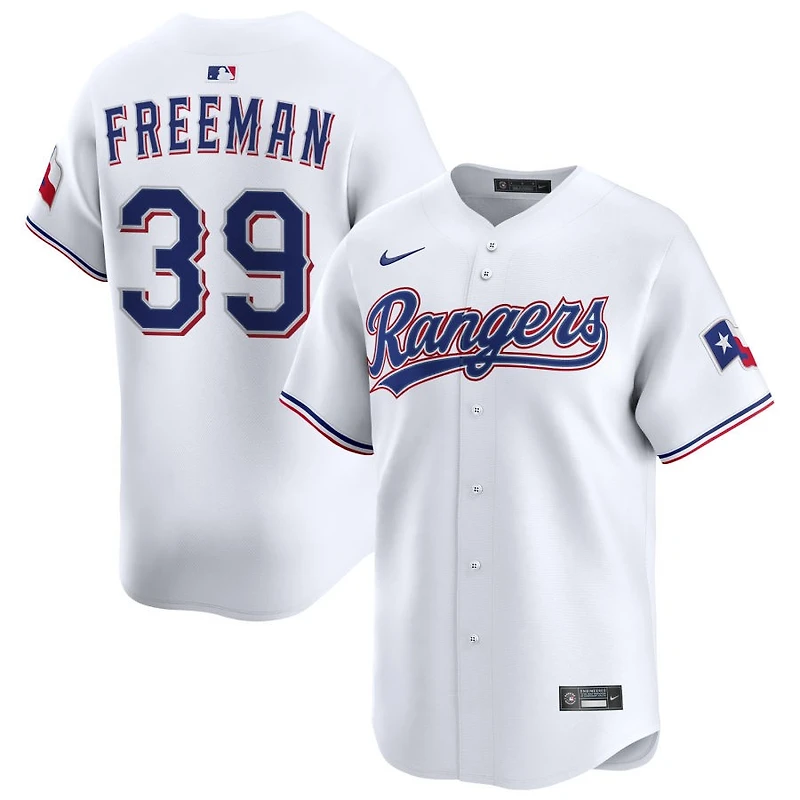 Cody Freeman Men's Nike White Texas Rangers Home Limited Custom Jersey