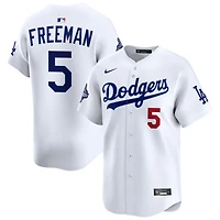 Freddie Freeman Men's Nike  White Los Angeles Dodgers 2025 World Series Champions Home Custom Limited Jersey