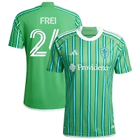 Stefan Frei Men's adidas  Green Seattle Sounders FC 2024 The Anniversary Kit Replica Custom Jersey