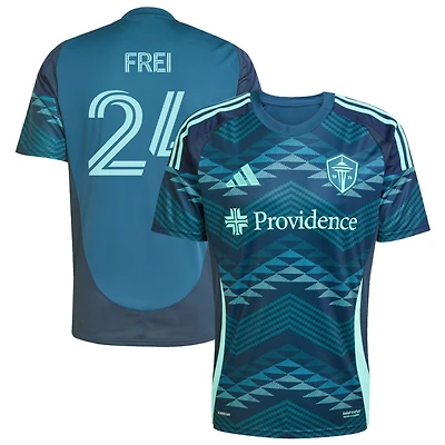 Stefan Frei Men's adidas Blue Seattle Sounders FC 2025 The Salish Sea Kit Replica Custom Jersey
