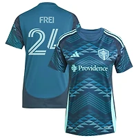 Stefan Frei Women's adidas  Blue Seattle Sounders FC 2025 The Salish Sea Kit Replica Custom Jersey