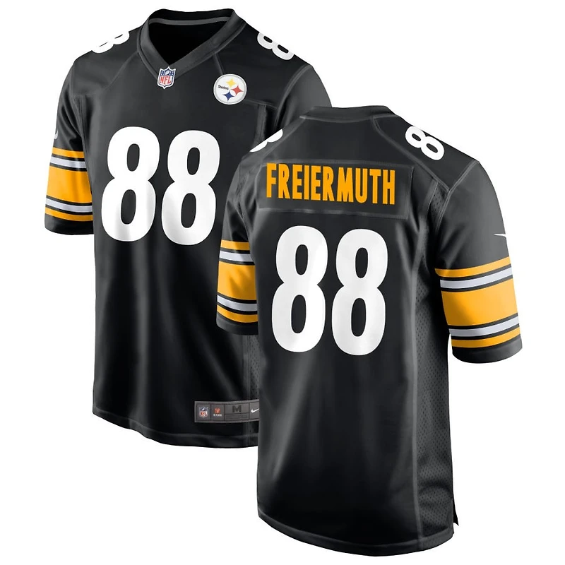 Pat Freiermuth Men's Nike Black Pittsburgh Steelers Custom Game Jersey