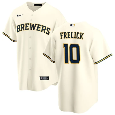 Sal Frelick Men's Nike Cream Milwaukee Brewers Home Replica Custom Jersey