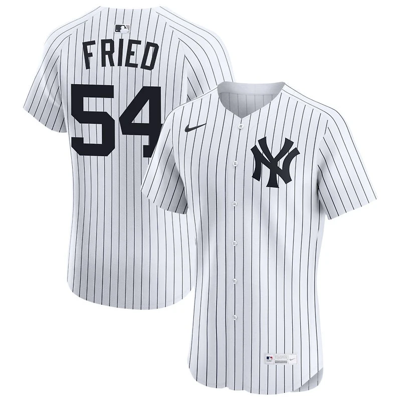 Max Fried Men's Nike White New York Yankees Home Elite Custom Jersey
