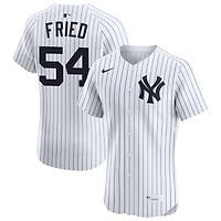 Max Fried Men's Nike White New York Yankees Home Elite Custom Jersey