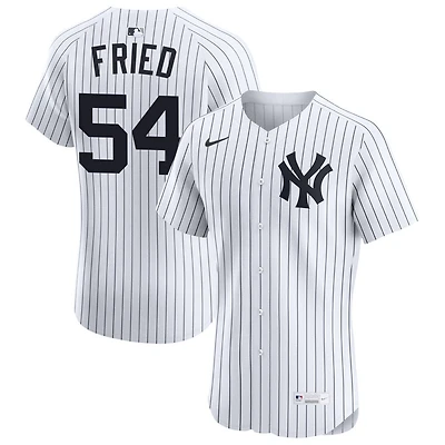 Max Fried Men's Nike White New York Yankees Home Elite Custom Jersey