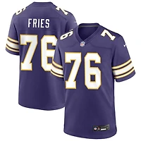 Will Fries Men's Nike Purple Minnesota Vikings Classic Custom Game Jersey