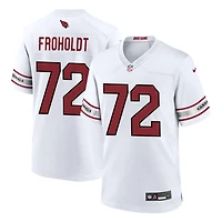 Hjalte Froholdt Men's Nike White Arizona Cardinals Custom Game Jersey