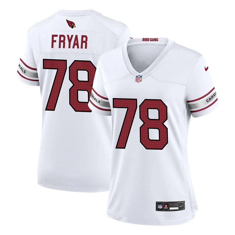 Josh Fryar Women's Nike White Arizona Cardinals Custom Game Jersey