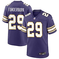 Tyrek Funderburk Men's Nike Purple Minnesota Vikings Classic Custom Game Jersey