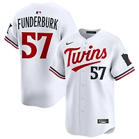Kody Funderburk Men's Nike White Minnesota Twins Home Limited Custom Jersey