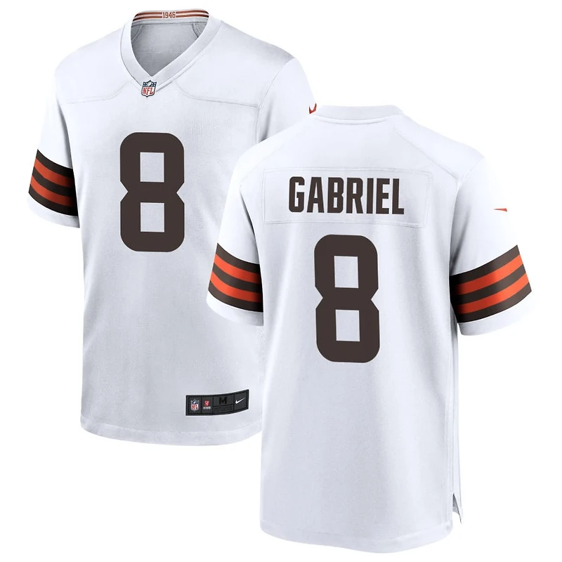 Dillon Gabriel Men's Nike White Cleveland Browns Custom Game Jersey