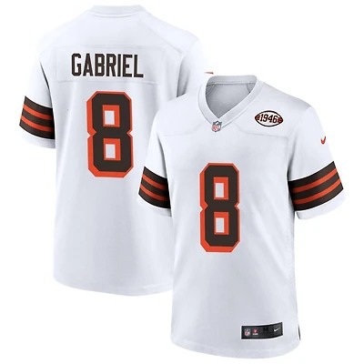 Dillon Gabriel Men's Nike White Cleveland Browns 1946 Collection Alternate Custom Jersey