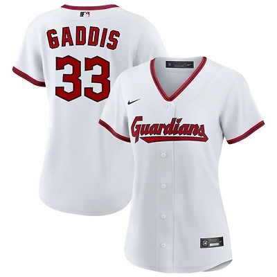 Hunter Gaddis Women's Nike White Cleveland Guardians Home Custom Replica 2.0 Jersey