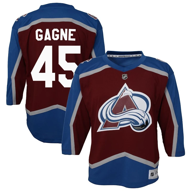Alex Gagne Youth Burgundy Colorado Avalanche Home Custom Replica Jersey