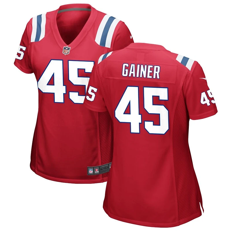 Amari Gainer Women's Nike Red New England Patriots Alternate Custom Jersey