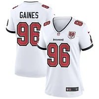 Greg Gaines Women's Nike White Tampa Bay Buccaneers 50th Season Custom Game Jersey