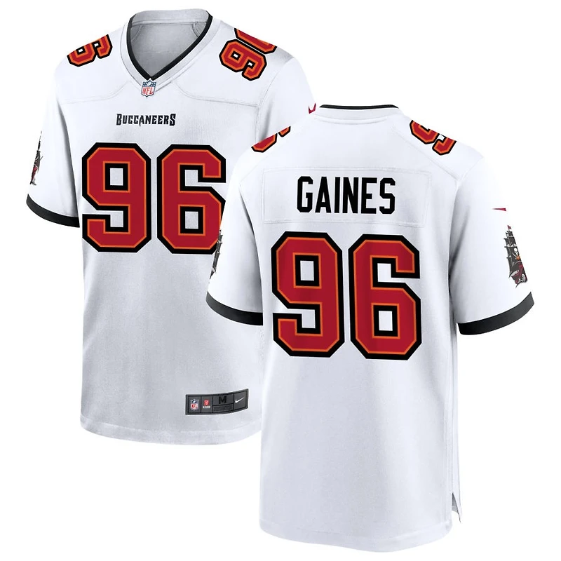 Greg Gaines Men's Nike White Tampa Bay Buccaneers  White Custom Game Jersey