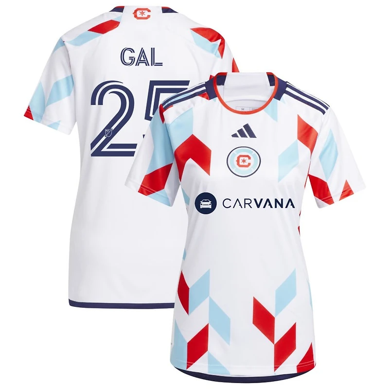 Jeff Gal Women's adidas White Chicago Fire 2024 A Kit For All Replica Custom Jersey