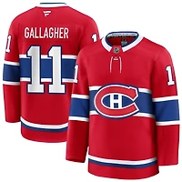 Brendan Gallagher Men's Fanatics Red Montreal Canadiens Home Premium Custom Jersey