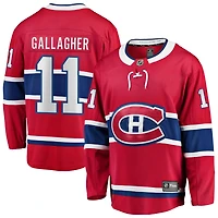 Brendan Gallagher Men's Fanatics Red Montreal Canadiens Home Breakaway Custom Jersey